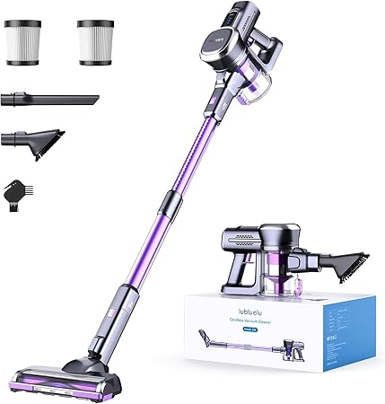 Lubluelu Cordless Stick Vacuum Cleaner, Lightweight 235W Brushless Motor, Rechargeable Battery, Self-Standing Design, Handheld for Carpet, Hard Floor, and Pet Hair Lubluelu Cordless Stick Vacuum Cleaner, Lightweight 235W Brushless Motor, Rechargeable Battery, Self-Standing Design, Handheld for Carpet, Hard Floor, and Pet Hair