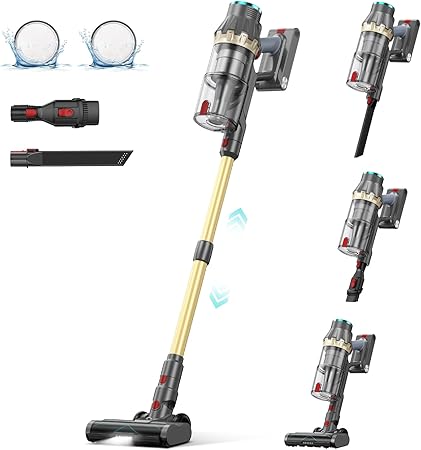 Cordless Vacuum Cleaner, 550W/45Kpa Self-Standing Vacuum Cleaners for Home, up to 60 mins Run Time, Powerful Suction with Touch Screen, Stick Vauum Cleaner for Pet Hair,Carpet,Hardwood Floor Cordless Vacuum Cleaner, 550W/45Kpa Self-Standing Vacuum Cleaners for Home, up to 60 mins Run Time, Powerful Suction with Touch Screen, Stick Vauum Cleaner for Pet Hair,Carpet,Hardwood Floor
