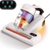 T600 Bed Vacuum Cleaner with UV-C Light, 15Kpa Suction 700W Powerful Double Cup Handheld Vacuums, Mattress Vacuum Cleaner with Smart Dust Sensor, Ultrasonic & Heating Tech, HEPA Filter – Corded 3