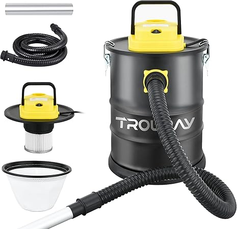 Ash Vacuum Cleaner,2.6 Gallon Heat-Resistant Lightweight Canister Vac Cleaners with 800W Powerful Suction and Blowing for Home Ash Vacuum Cleaner,2.6 Gallon Heat-Resistant Lightweight Canister Vac Cleaners with 800W Powerful Suction and Blowing for Home