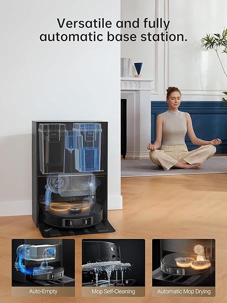 dreame L30 Ultra Robot Vacuum and Mop, 136°F Hot Water Mops Self-Cleaning, Mops Self-Drying, Mops Extend, Removal & Raising, Self-Refilling, Auto-Empty, 7,300Pa Suction, AI Action and 3D Navigation 2 dreame L30 Ultra Robot Vacuum and Mop, 136°F Hot Water Mops Self-Cleaning, Mops Self-Drying, Mops Extend, Removal & Raising, Self-Refilling, Auto-Empty, 7,300Pa Suction, AI Action and 3D Navigation - Image 2
