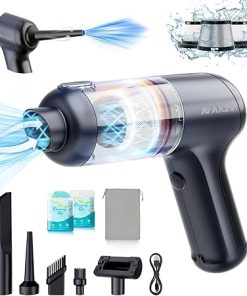 Portable Car Vacuum 16000Pa Mini Vacuum Cleaner for Car, Low Noise Hand Vacuum Cordless Rechargeable, with Cleaning Gel for Car Detailing Keyboard Cleaner Home Cleaning