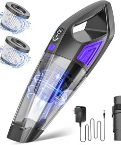 Handheld Vacuum Cordless Cleaner,Powerful Portable and Dust Buster Hand Vcauum Rechargeable with Large-Capacity Battery for CarPetOfficeHome Handheld Vacuum Cordless Cleaner,Powerful Portable and Dust Buster Hand Vcauum Rechargeable with Large-Capacity Battery for CarPetOfficeHome