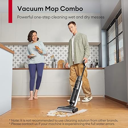 Ultenic Wet Dry Vacuum Cleaner,Cordless Vacuum Mop Combo with Self-Cleaning,Smart Mess Detection,50mins Runtime,3-in-1 Vacuum Mop for Hard Floors,Edge Cleaning,LED Display,Black,AC1 Elite 2 Ultenic Wet Dry Vacuum Cleaner,Cordless Vacuum Mop Combo with Self-Cleaning,Smart Mess Detection,50mins Runtime,3-in-1 Vacuum Mop for Hard Floors,Edge Cleaning,LED Display,Black,AC1 Elite - Image 2