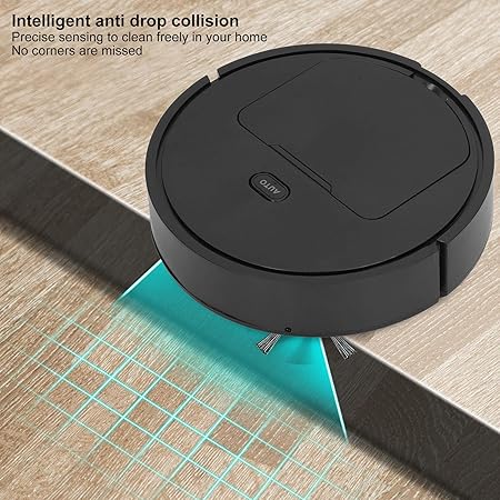 Robot Vacuum Cleaner, 3 in 1 Floor Cleaner Smart Sweeper Mopping with Longer Brushes, USB Charging Low Noise Cleaning Vacuum and Mop for Pet Hair, Hard Floor, Carpet Multiple Rooms 2 Robot Vacuum Cleaner, 3 in 1 Floor Cleaner Smart Sweeper Mopping with Longer Brushes, USB Charging Low Noise Cleaning Vacuum and Mop for Pet Hair, Hard Floor, Carpet Multiple Rooms - Image 2